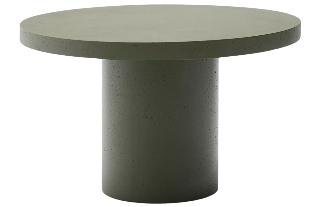 Kave Home Zelený cementový zahradní stůl Aiguablava 120 cm Kave Home