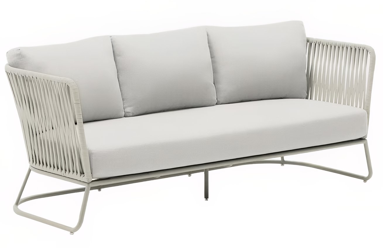 Kave Home Šedá kovová zahradní pohovka Saconca 189 cm Kave Home