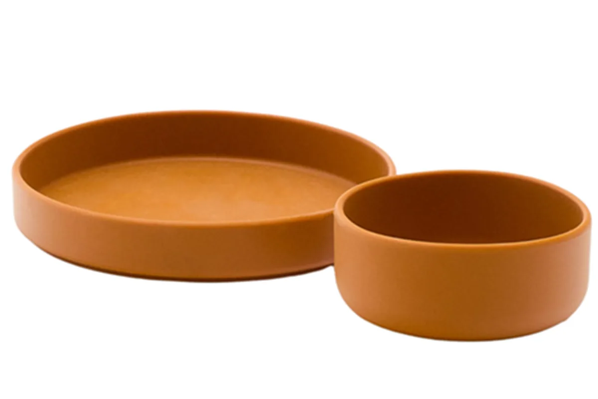 Kave Home set silikonového talíře a misky Lili