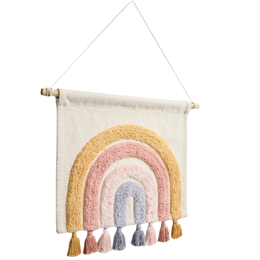 Kave Home Bavlněná nástěnná dekorace Tadea 52 x 60 cm Kave Home