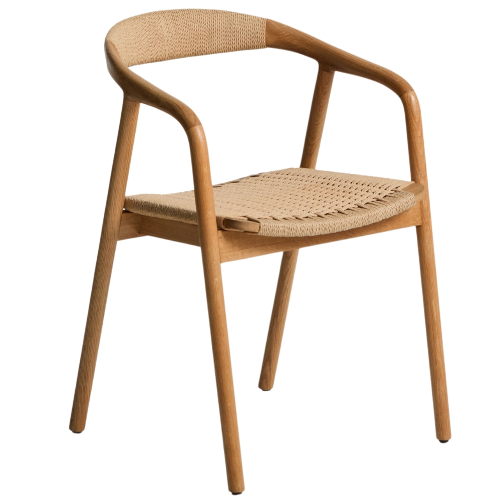 Kave Home Dubová židle Derile s výpletem Kave Home