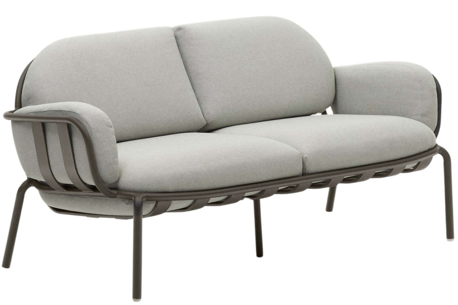 Kave Home Šedo-zelená zahradní pohovka Joncols 164 cm Kave Home