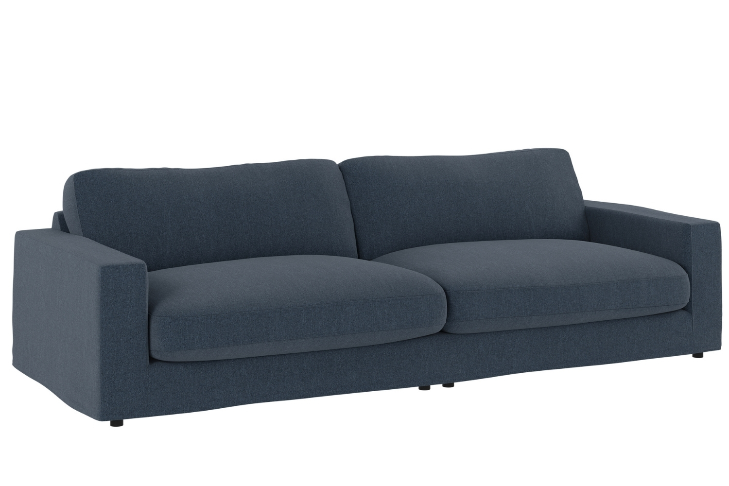 Rowico Modrá čtyřmístná pohovka LANGDON 271 cm Rowico