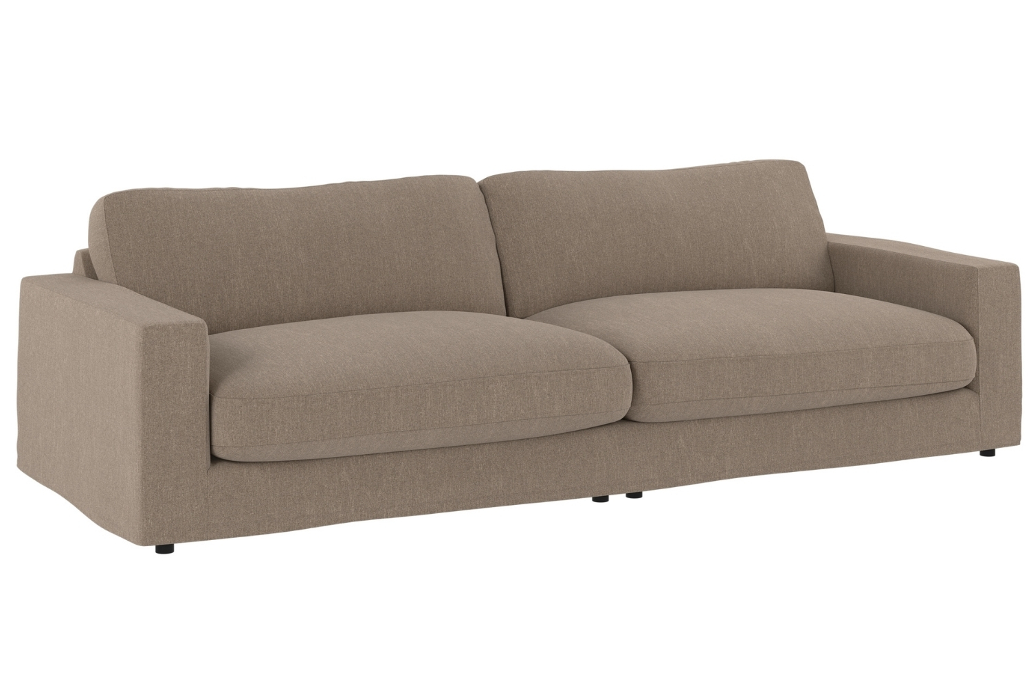 Rowico Hnědá čtyřmístná pohovka LANGDON 271 cm Rowico