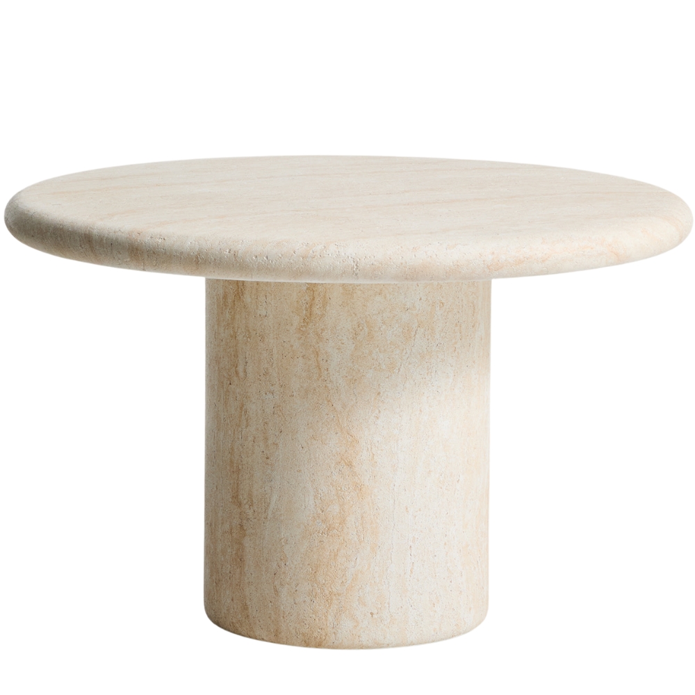 Kave Home Béžový cementový zahradní stůl Drasi Ø 122 cm Kave Home