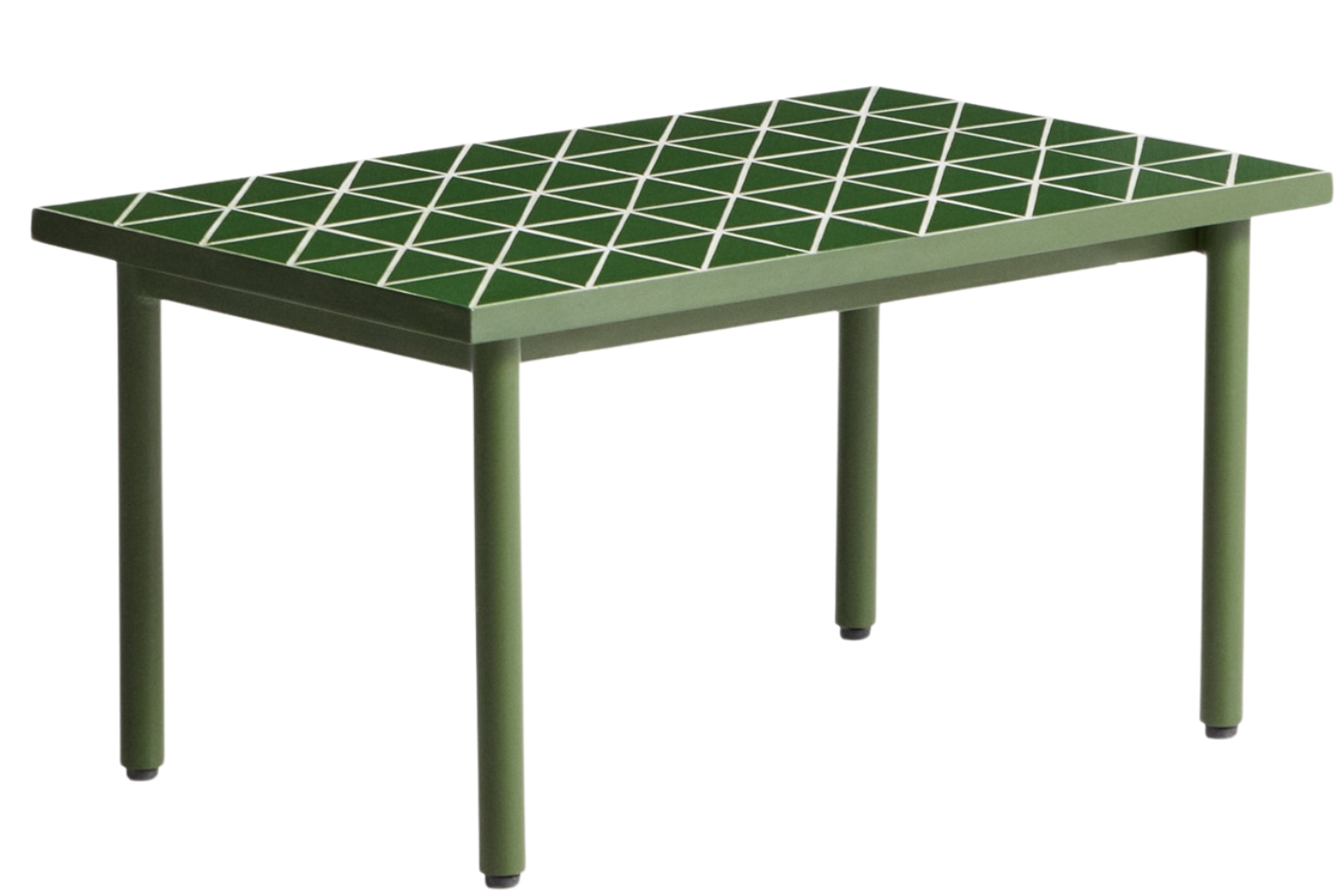 Kave Home Zelený zahradní stolek Maurina 81 x 51 cm Kave Home