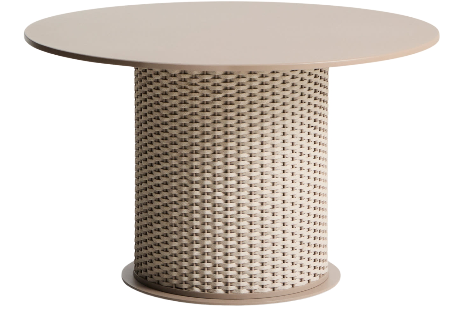 Kave Home Béžovošedý zahradní jídelní stůl Sedalis Ø 120 cm Kave Home