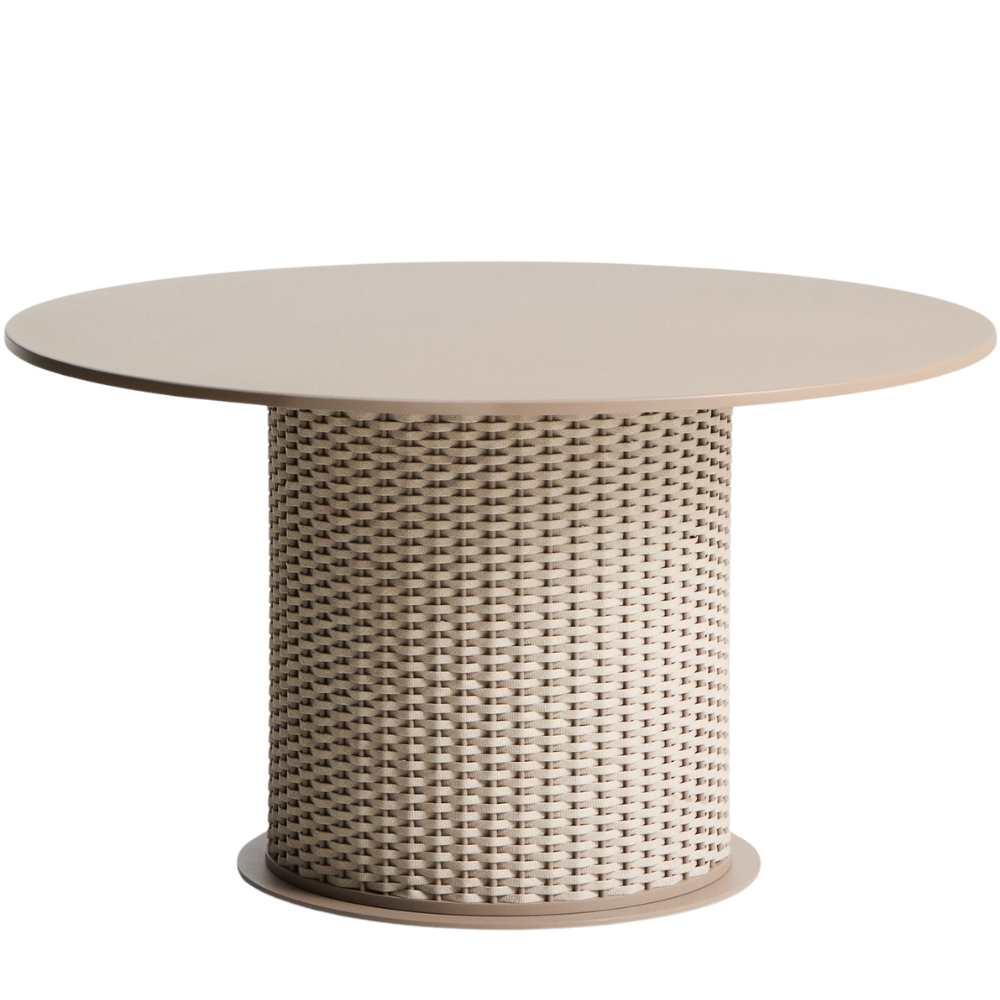 Kave Home Béžovošedý zahradní jídelní stůl Sedalis 135 cm Kave Home