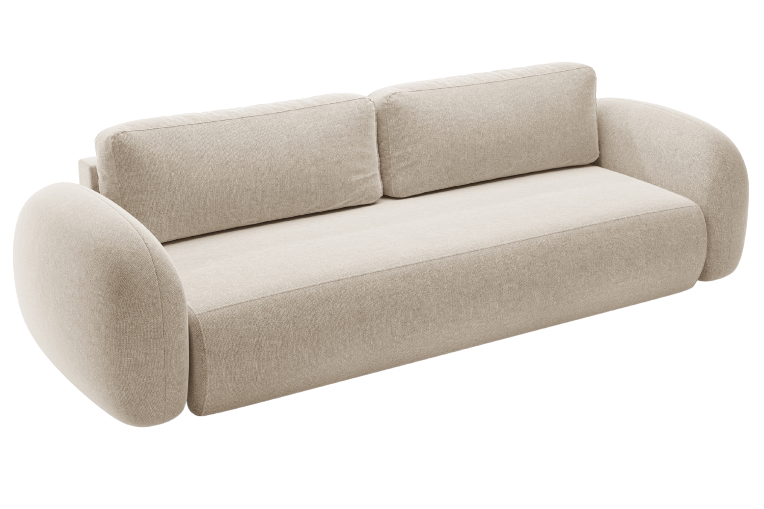 Maison Heritage Tmavě béžová rozkládací pohovka Kora 262 cm Maison Heritage