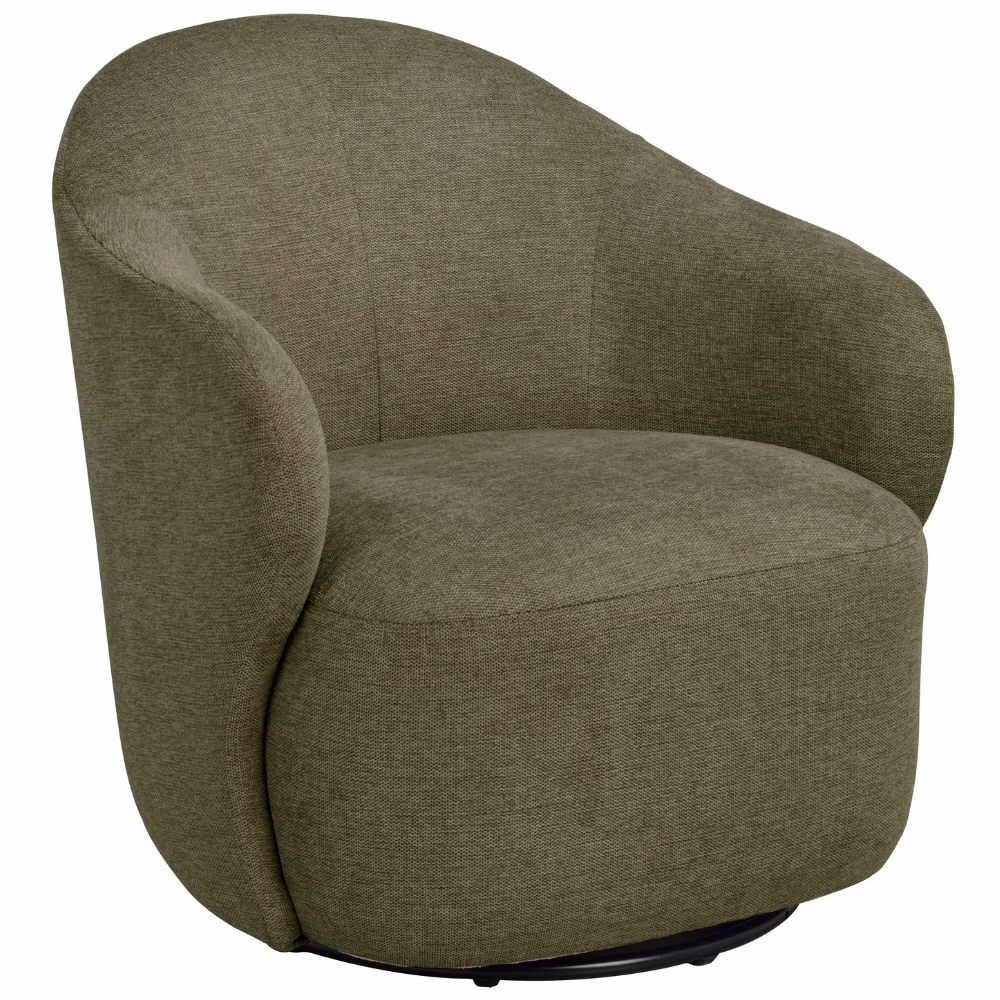 Rowico Zelené otočné křeslo CHAPELTOWN Rowico