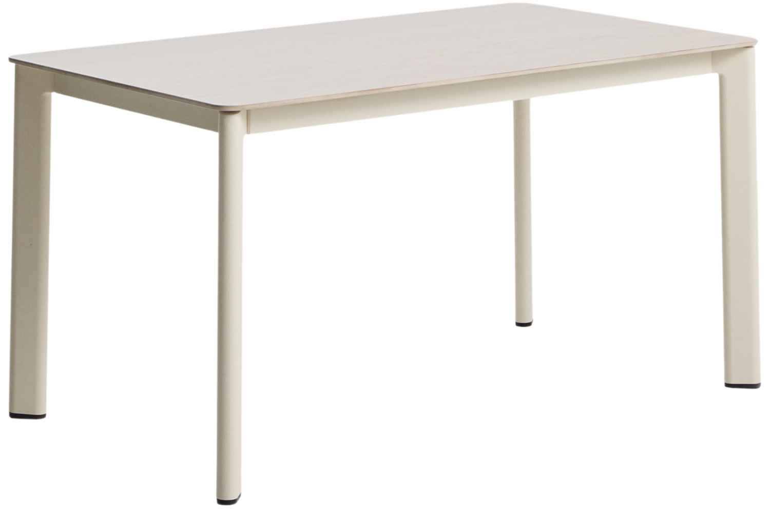 Kave Home Béžový zahradní stůl s keramickou deskou Anafi 140 x 80 cm Kave Home