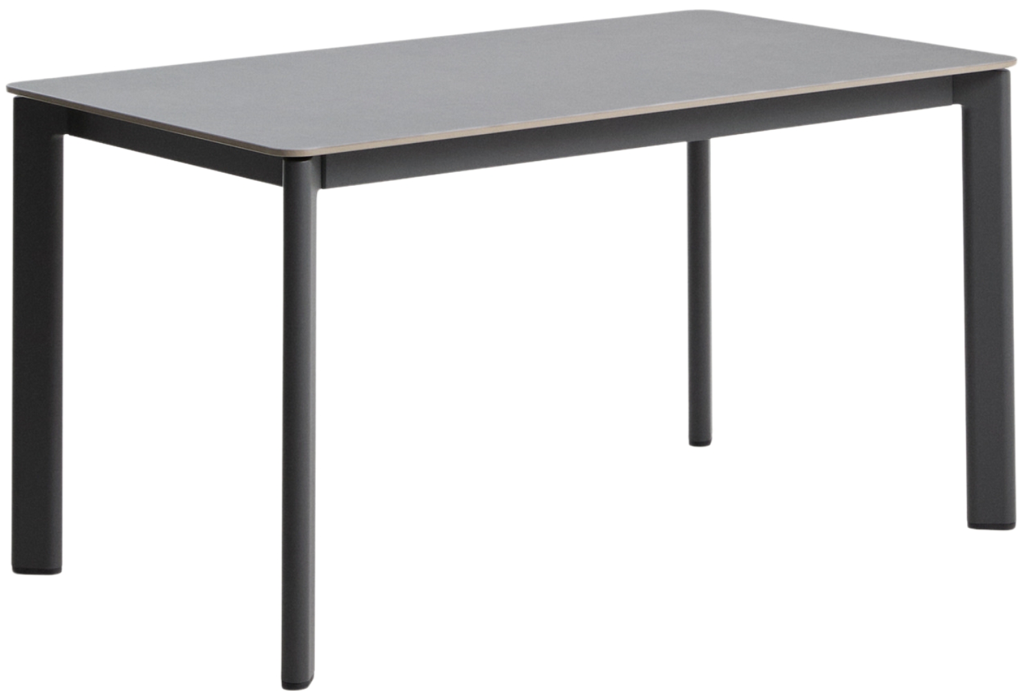 Kave Home Šedý zahradní stůl s keramickou deskou Anafi 140 x 80 cm Kave Home