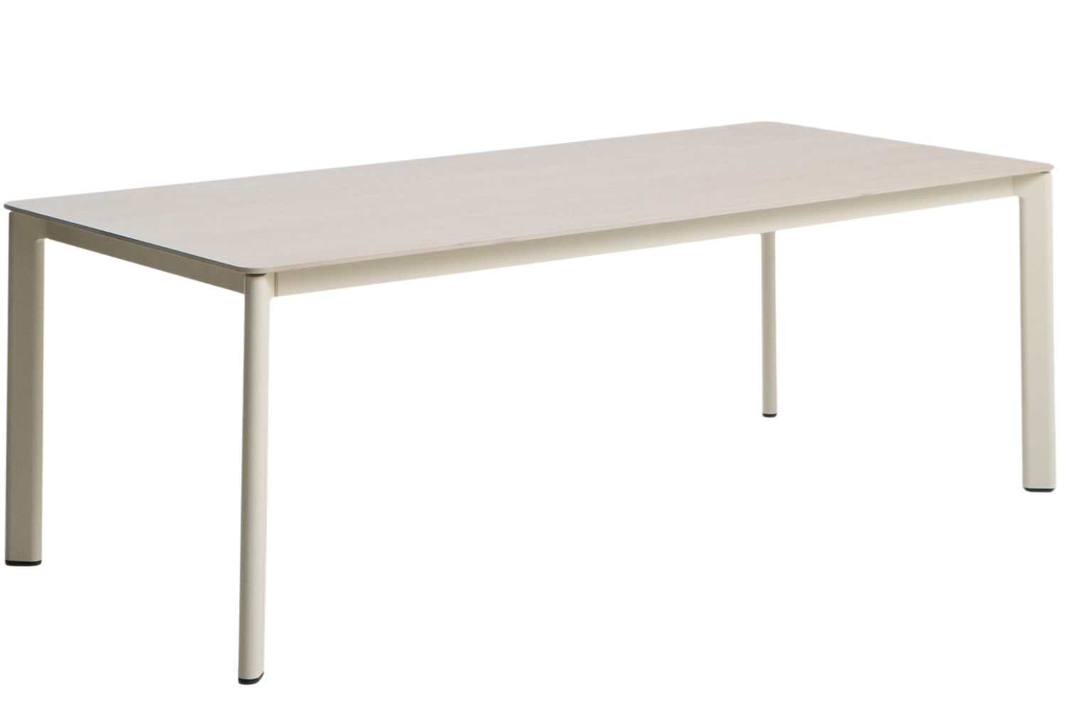 Kave Home Béžový zahradní stůl s keramickou deskou Anafi 220 x 100 cm Kave Home