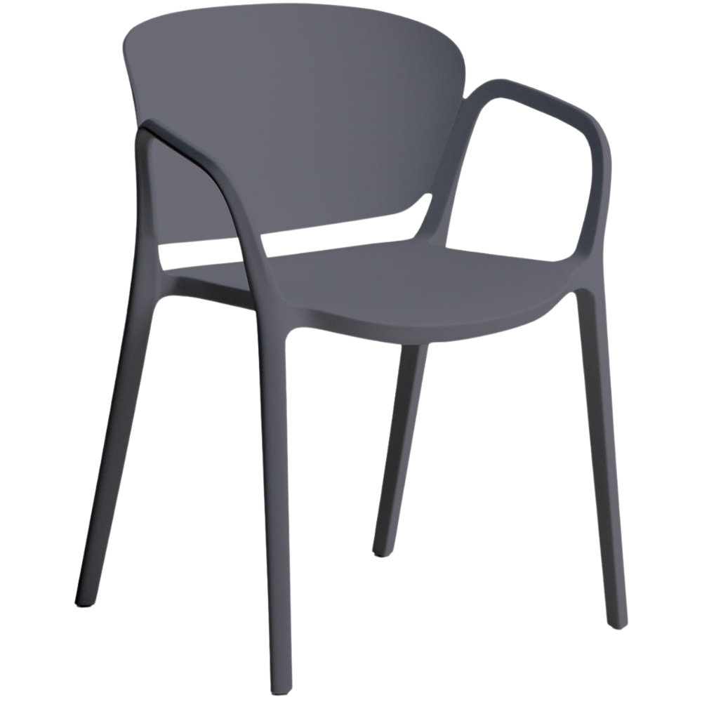 Kave Home Šedá plastová zahradní židle Ania Kave Home
