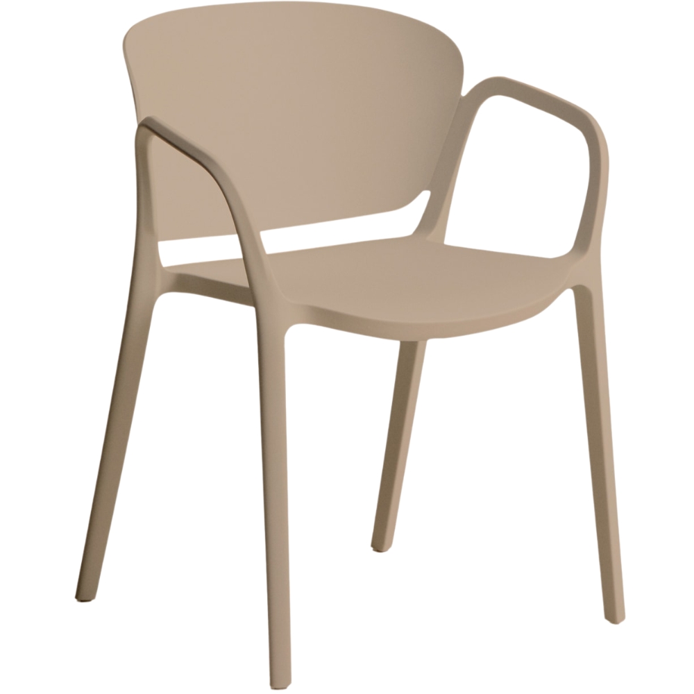 Kave Home Béžová plastová zahradní židle Ania Kave Home