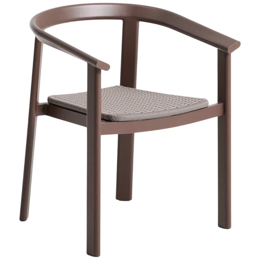 Kave Home Hnědá zahradní židle s výpletem Erice Kave Home
