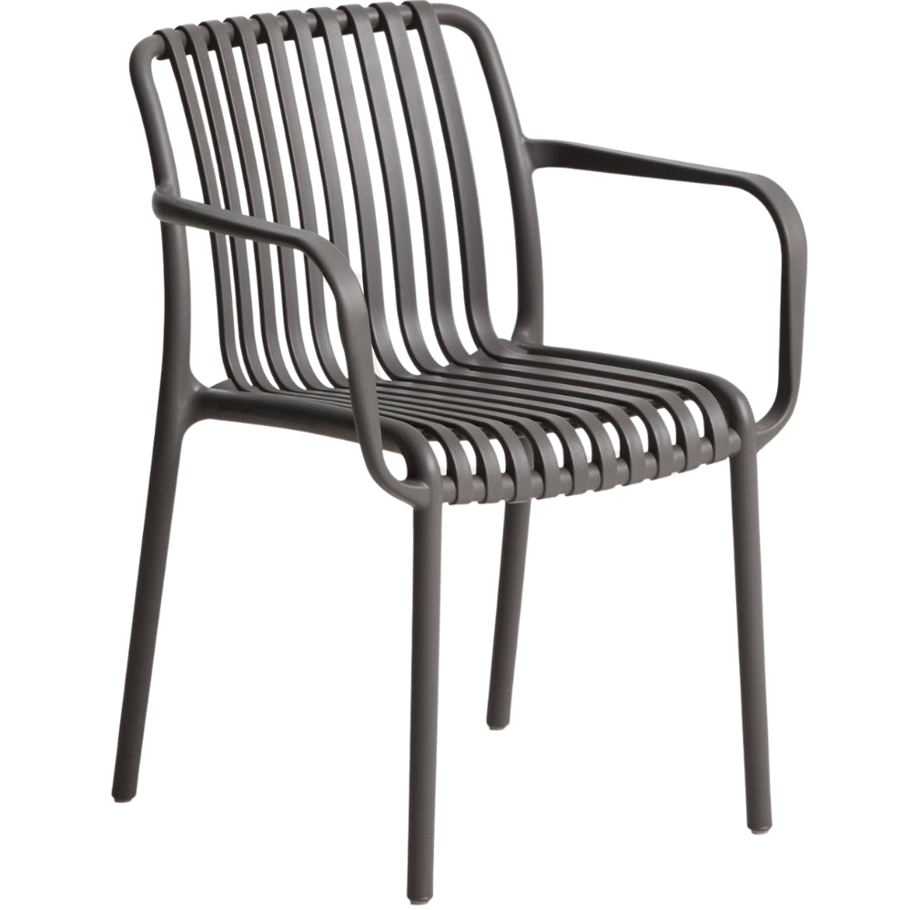 Kave Home Šedá plastová zahradní židle Isabellini Kave Home