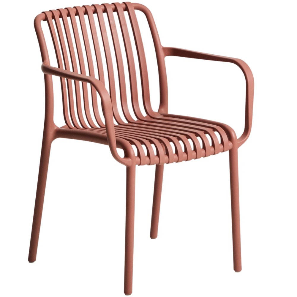 Kave Home Terakotová plastová zahradní židle Isabellini Kave Home