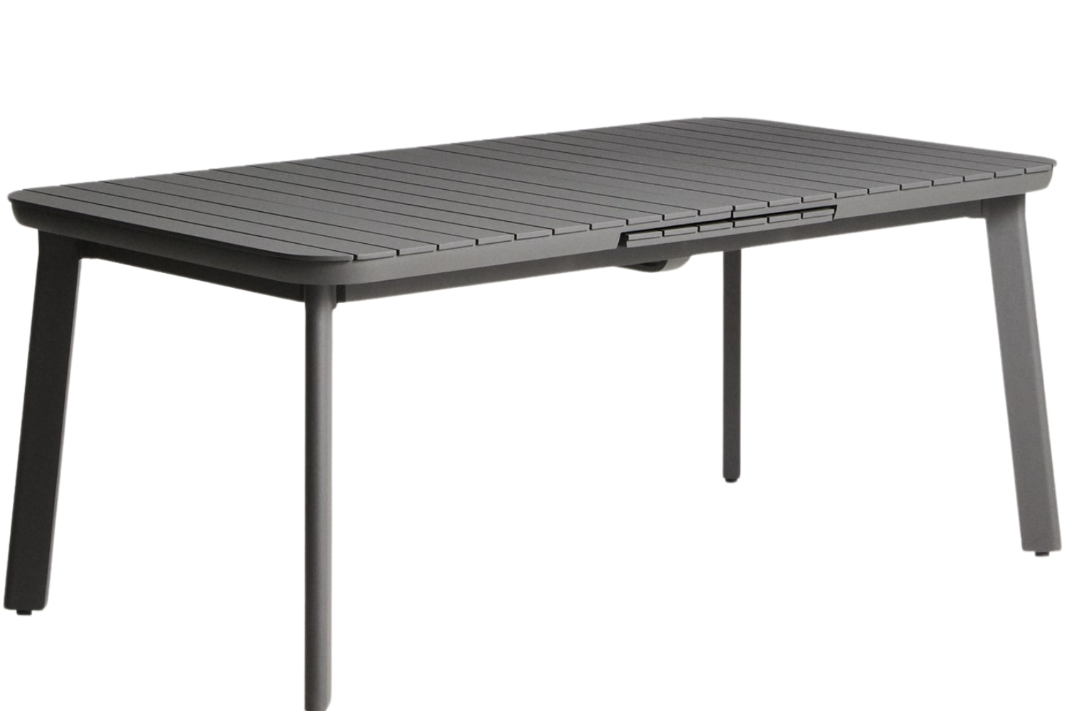 Kave Home Šedý kovový zahradní rozkládací stůl Izola 185/235 x 100 cm Kave Home