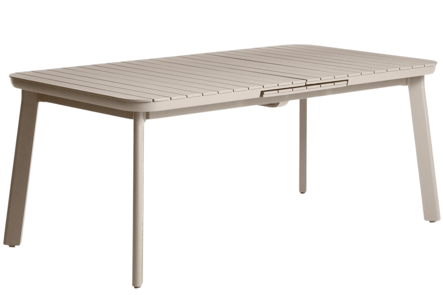 Kave Home Béžový kovový zahradní rozkládací stůl Izola 185/235 x 100 cm Kave Home