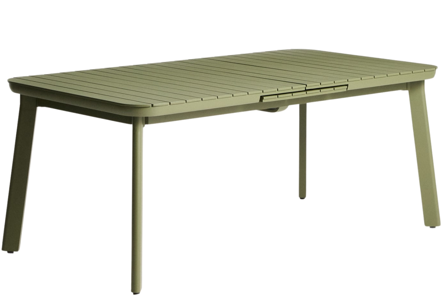 Kave Home Zelený kovový zahradní rozkládací stůl Izola 185/235 x 100 cm Kave Home