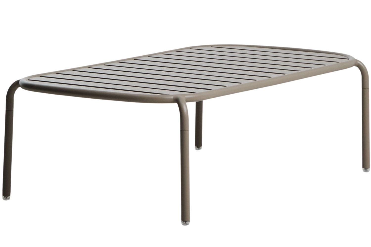 Kave Home Béžový kovový zahradní stolek Joncols 113 x 65 cm Kave Home