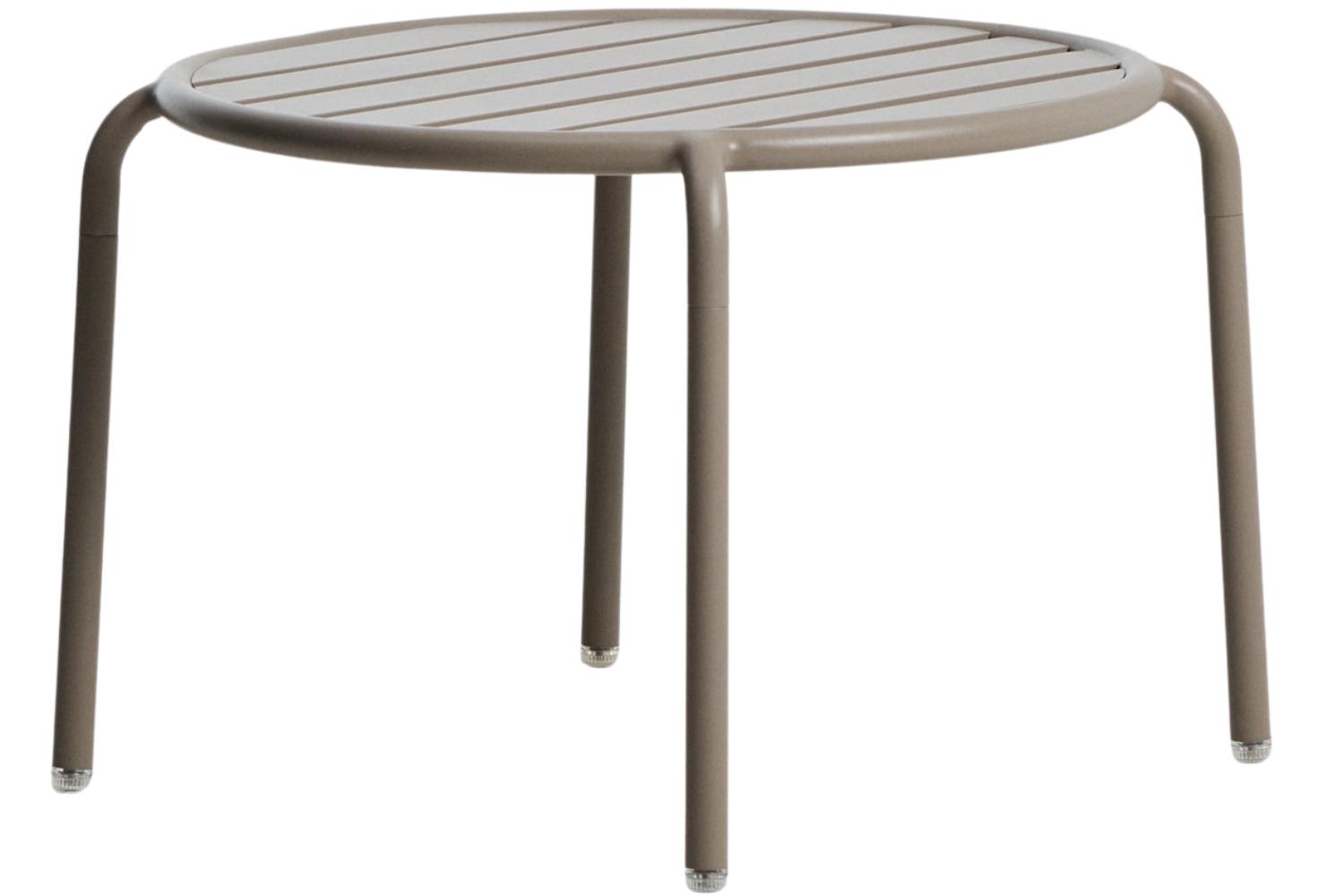 Kave Home Béžový kovový zahradní stolek Joncols 60 cm Kave Home