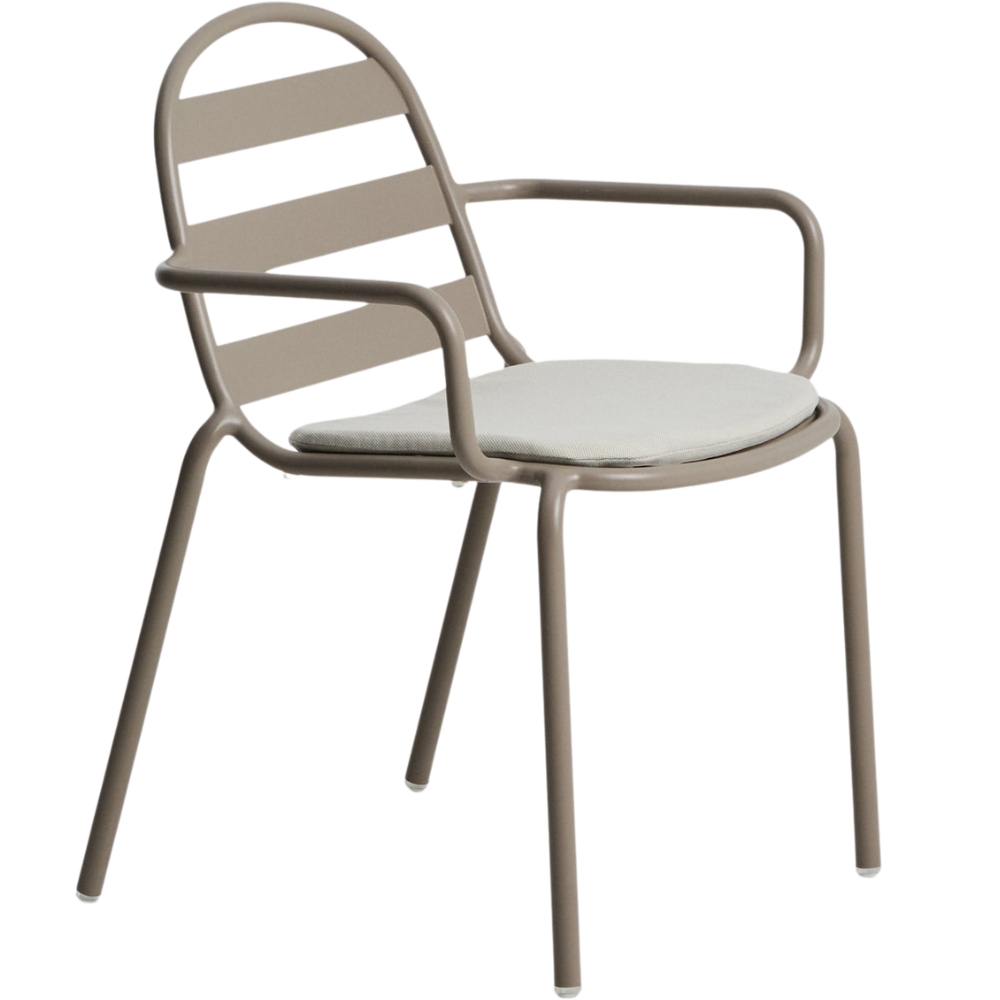 Kave Home Béžová kovová zahradní židle Joncols Kave Home