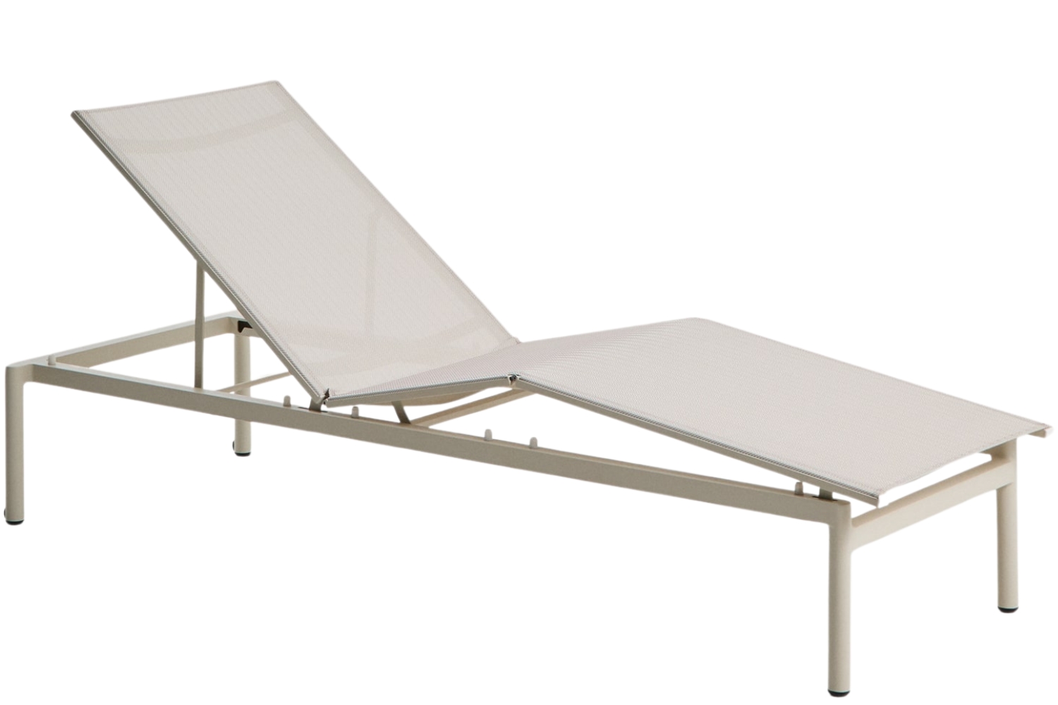 Kave Home Krémové hliníkové zahradní lehátko Lesina Kave Home