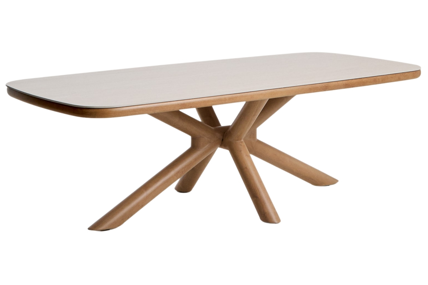 Kave Home Béžový keramický zahradní stůl Mirtia 240 x 110 cm Kave Home