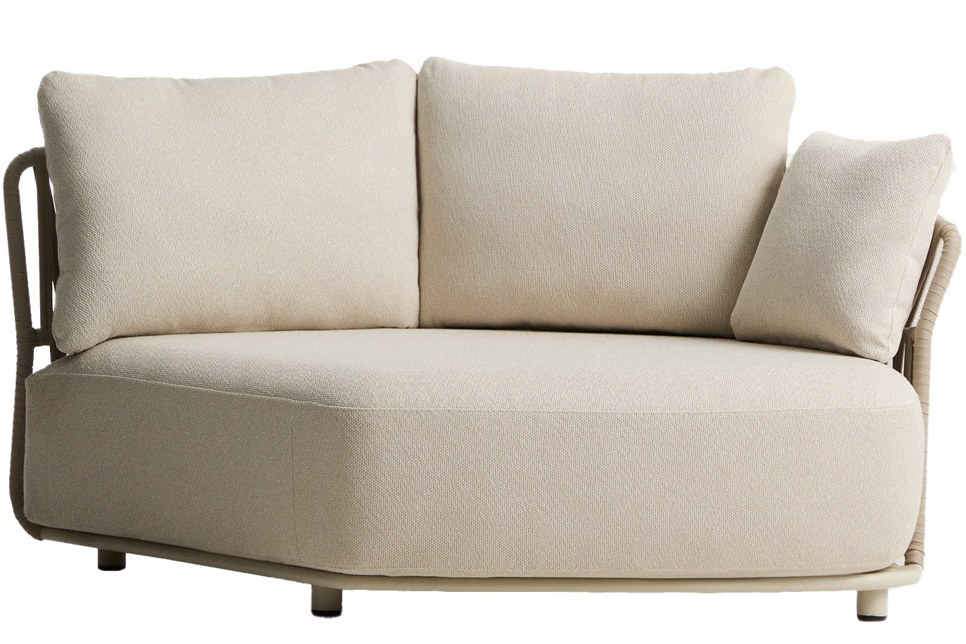 Kave Home Béžový zahradní modul Osani 167 cm s výpletem Kave Home