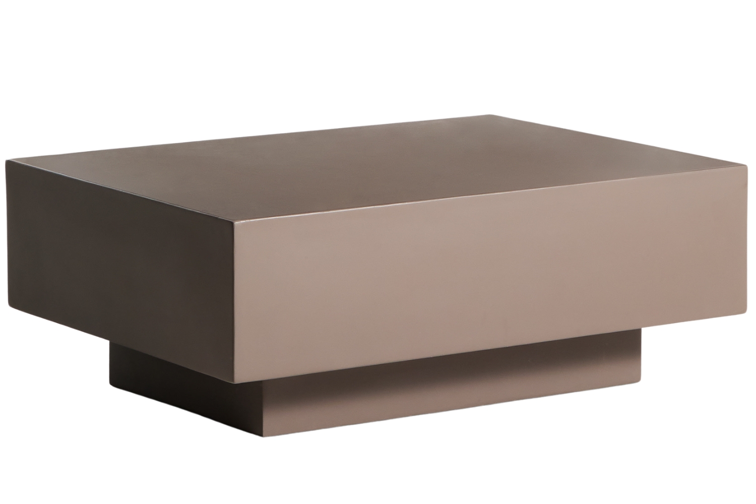 Kave Home Hnědý cementový zahradní stolek Rustella 80 x 60 cm Kave Home