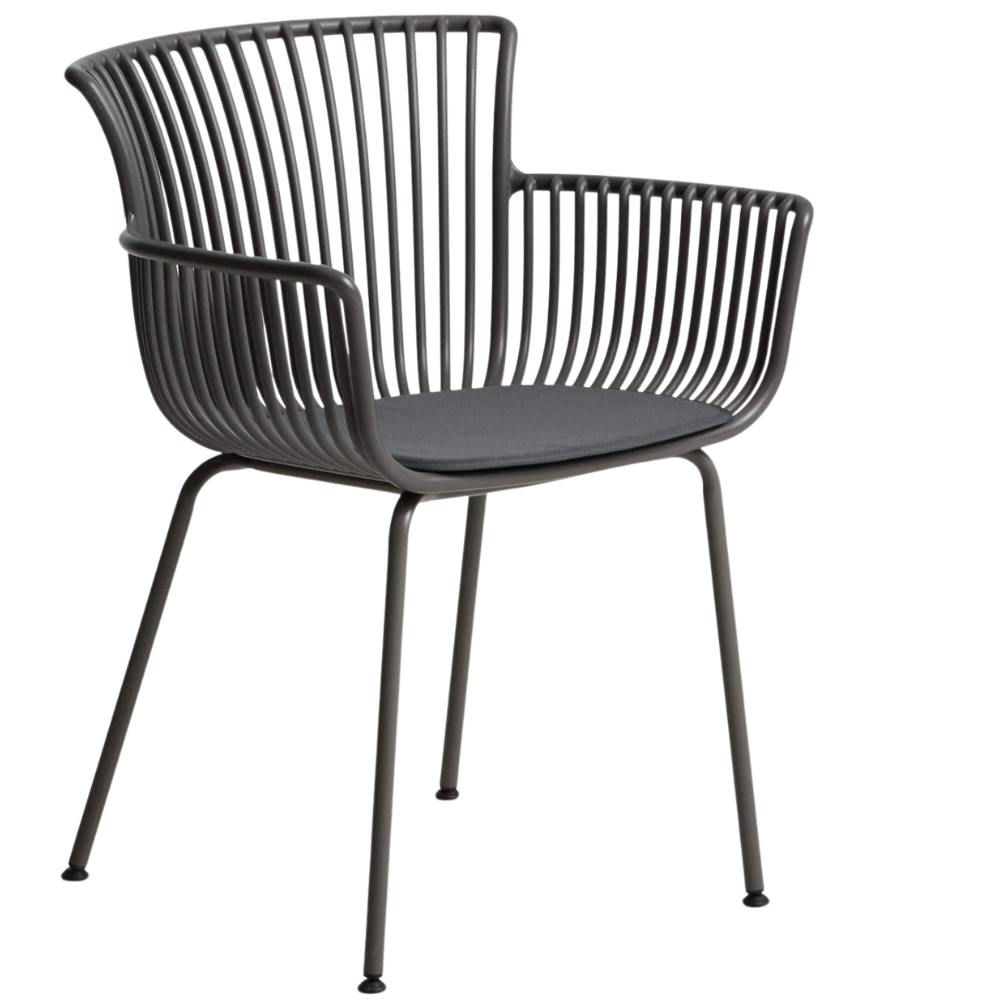 Kave Home Šedá plastová zahradní židle Surpika Kave Home