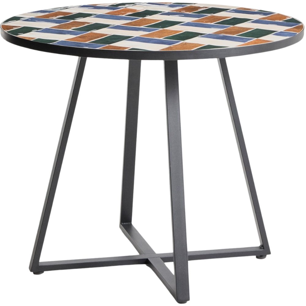 Kave Home Barvený zahradní bistro stolek Tella Ø 90 cm Kave Home