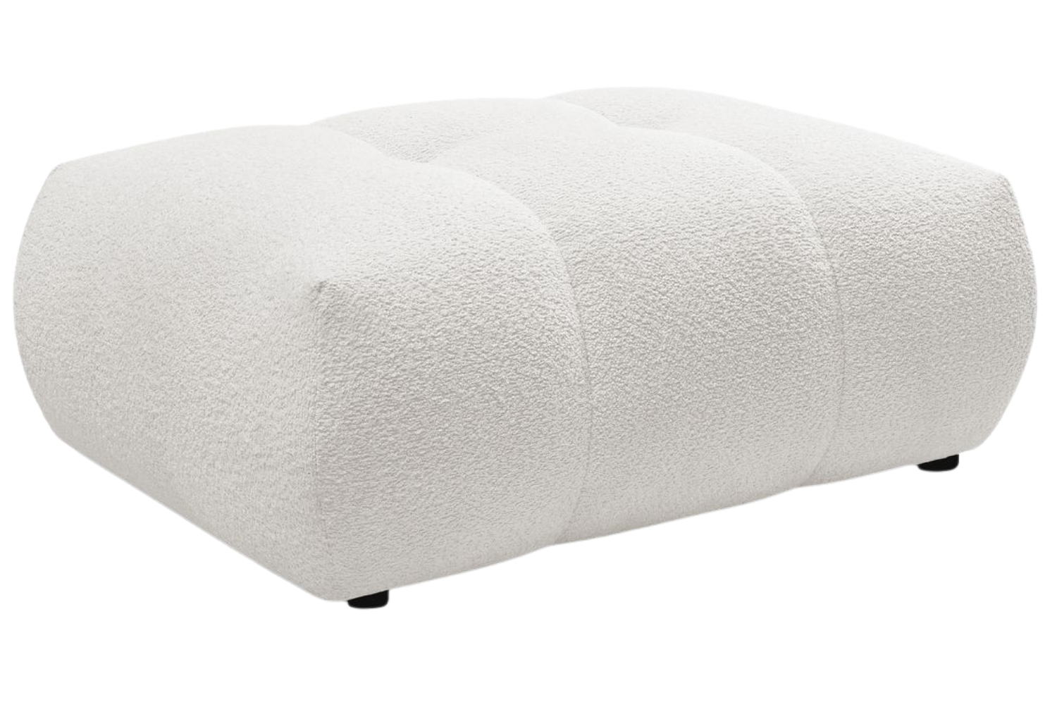 Bobochic Paris Bílá bouclé podnožka Fuji 112 x 80 cm Bobochic Paris