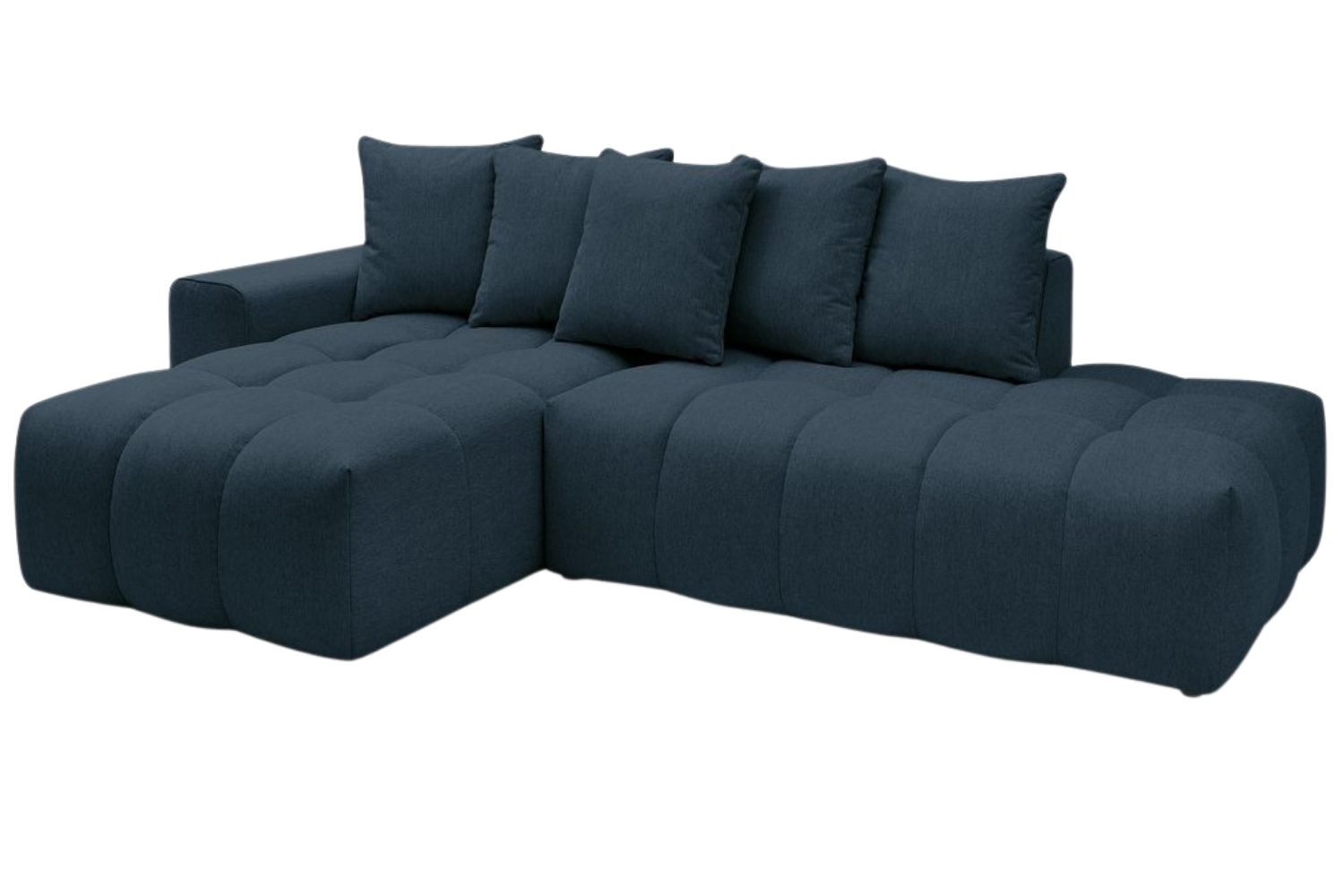 Bobochic Paris Tmavě modrá rohová pohovka Mont-Blanc 313 cm