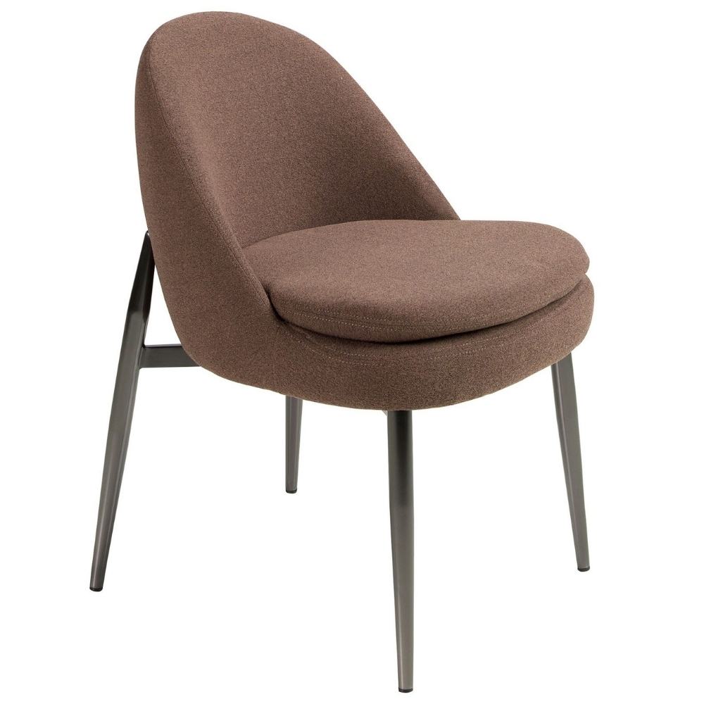 Angel Cerdá Hnědá čalouněná jídelní židle No. 4236 Angel Cerdá