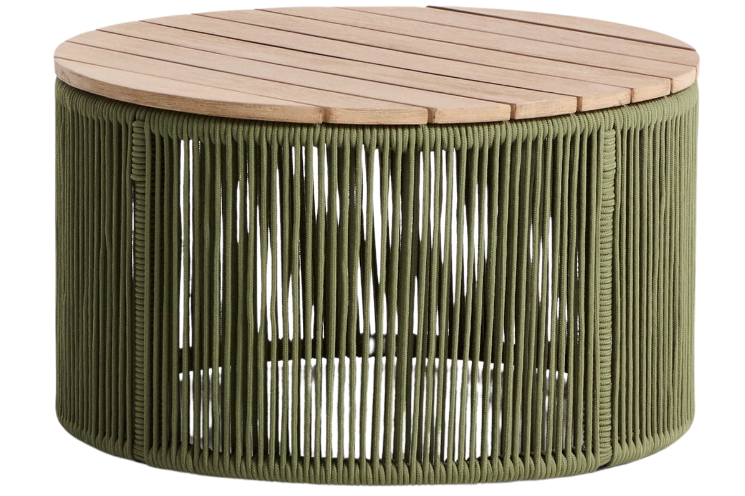 Kave Home Zelený zahradní stolek Dandara 60 cm Kave Home