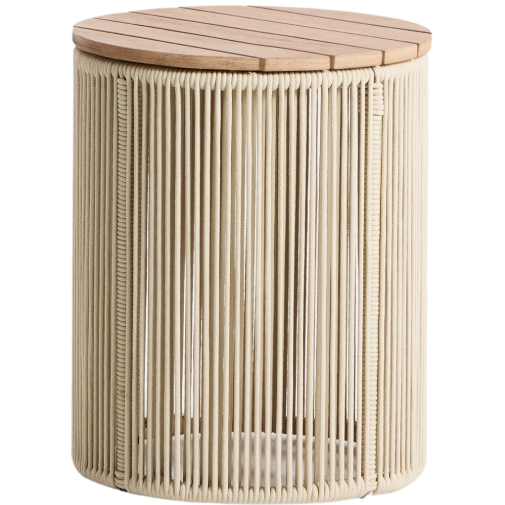 Kave Home Krémový zahradní stolek Dandara 40 cm Kave Home