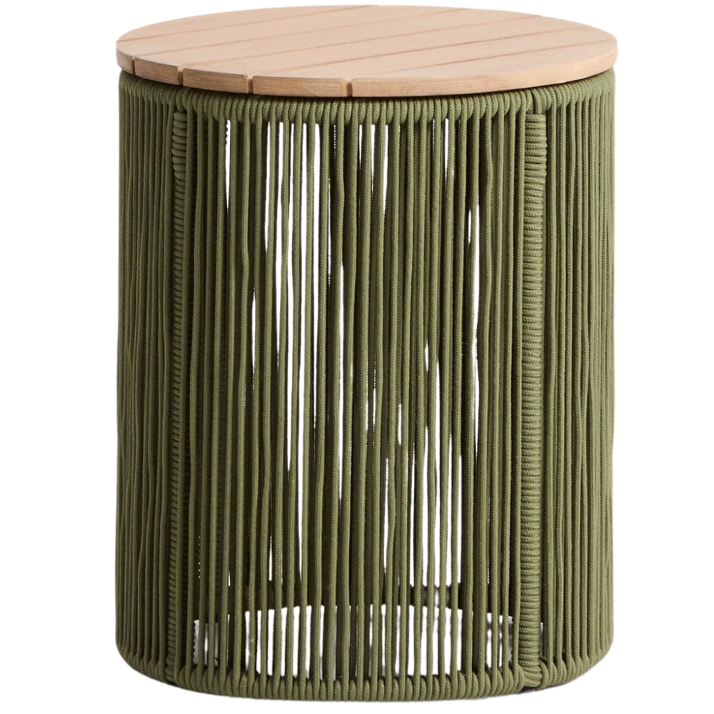 Kave Home Zelený zahradní stolek Dandara 40 cm Kave Home