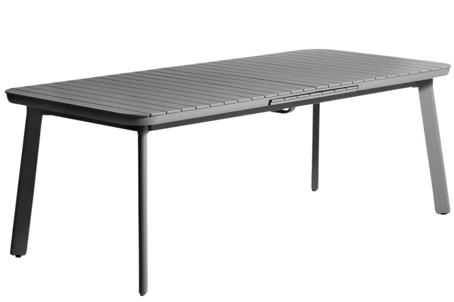 Kave Home Šedý kovový zahradní rozkládací stůl Izola 220/280 x 100 cm Kave Home