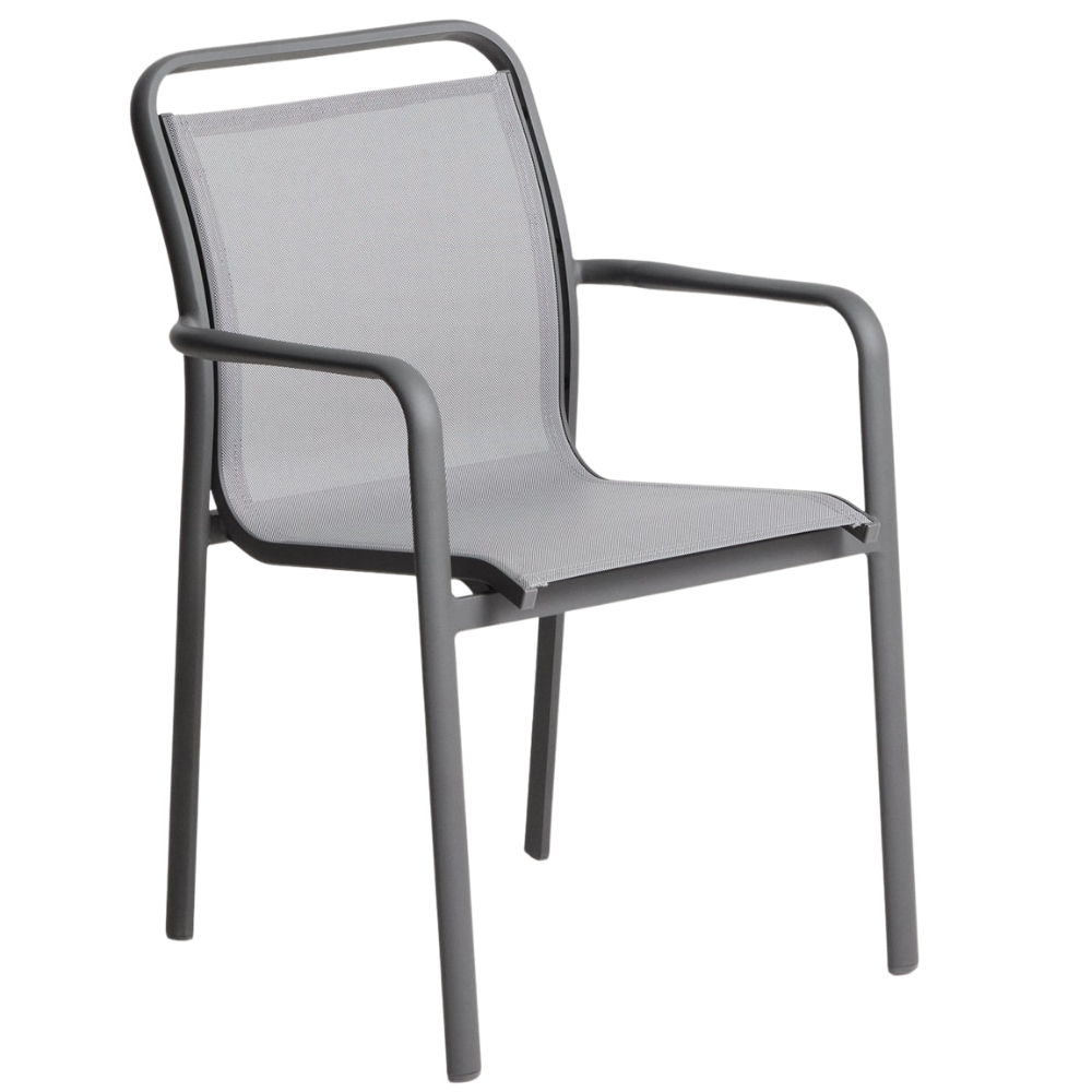 Kave Home Šedá hliníková zahradní židle Luri Kave Home