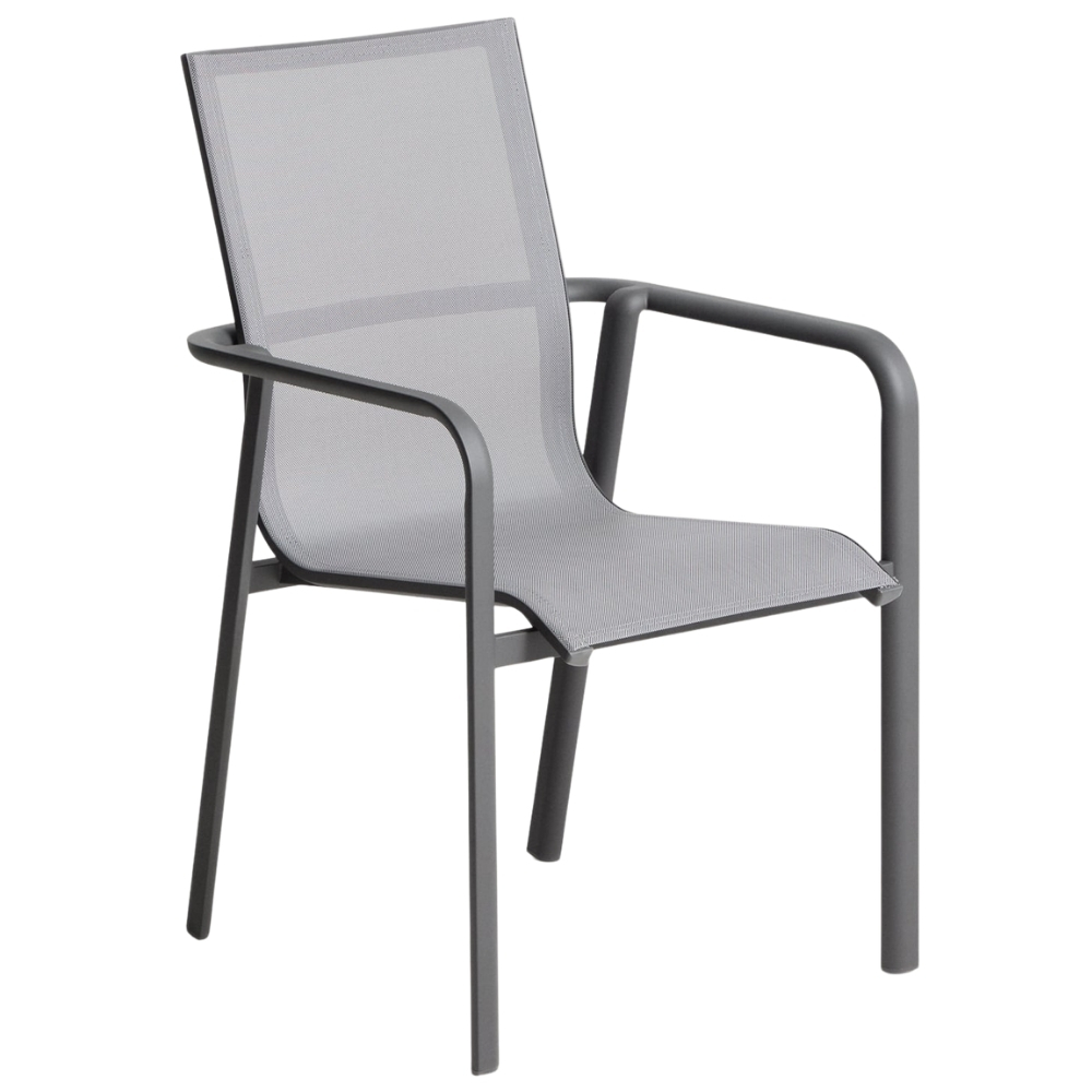 Kave Home Šedá hliníková zahradní židle Canea Kave Home