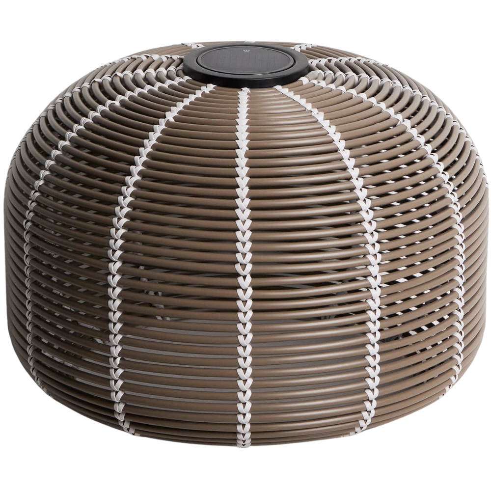 Kave Home Hnědá zahradní solární lampa Garoina Ø 50 cm Kave Home