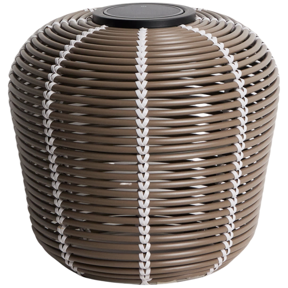 Kave Home Hnědá zahradní solární lampa Garoina Ø 35 cm Kave Home