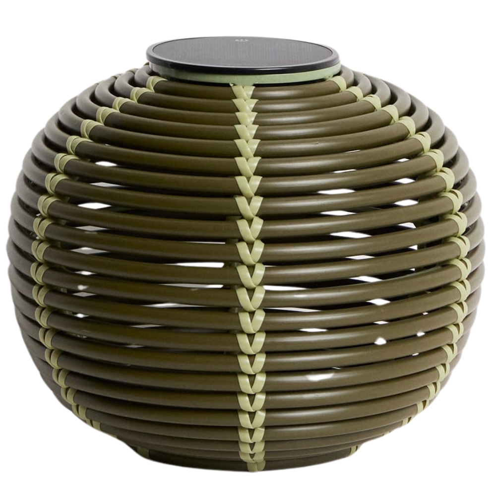 Kave Home Zelená zahradní solární lampa Garoina Ø 28 cm Kave Home