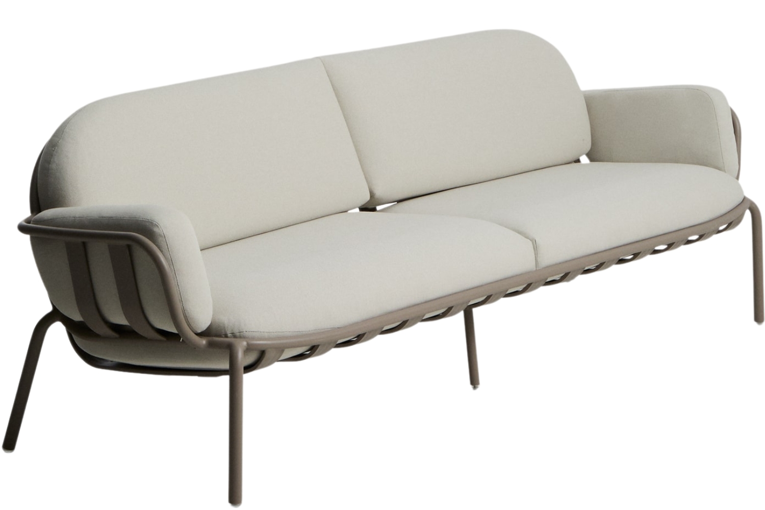 Kave Home Béžová zahradní pohovka Joncols 224 cm Kave Home