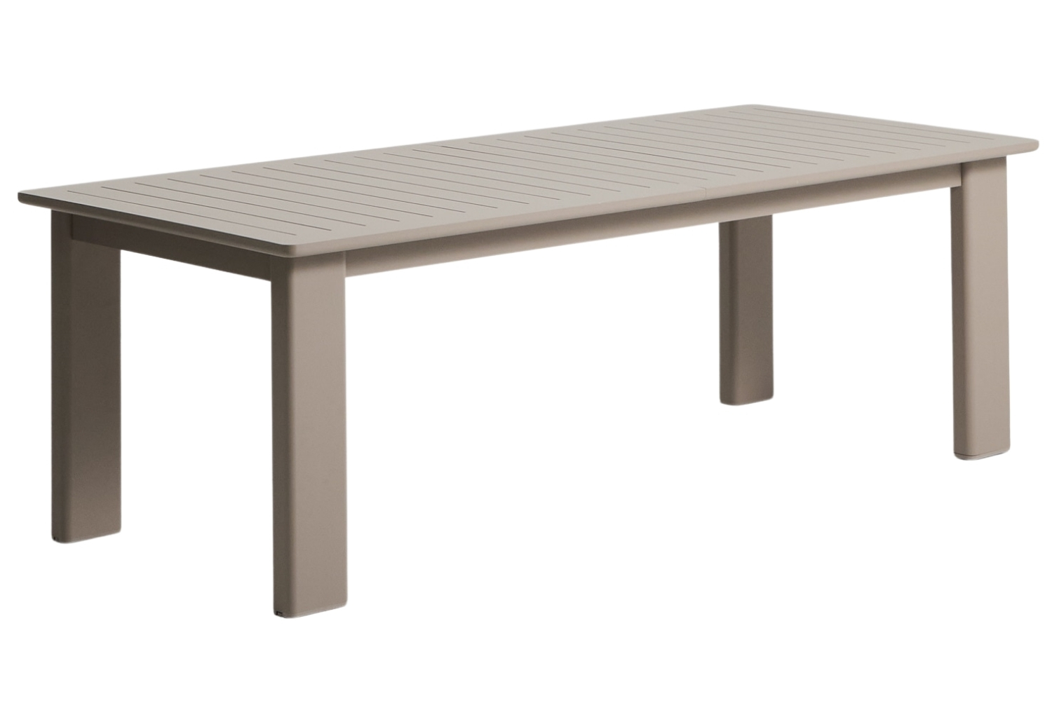 Kave Home Béžovošedý rozkládací zahradní stůl Livorno 233/350 x 100 cm Kave Home