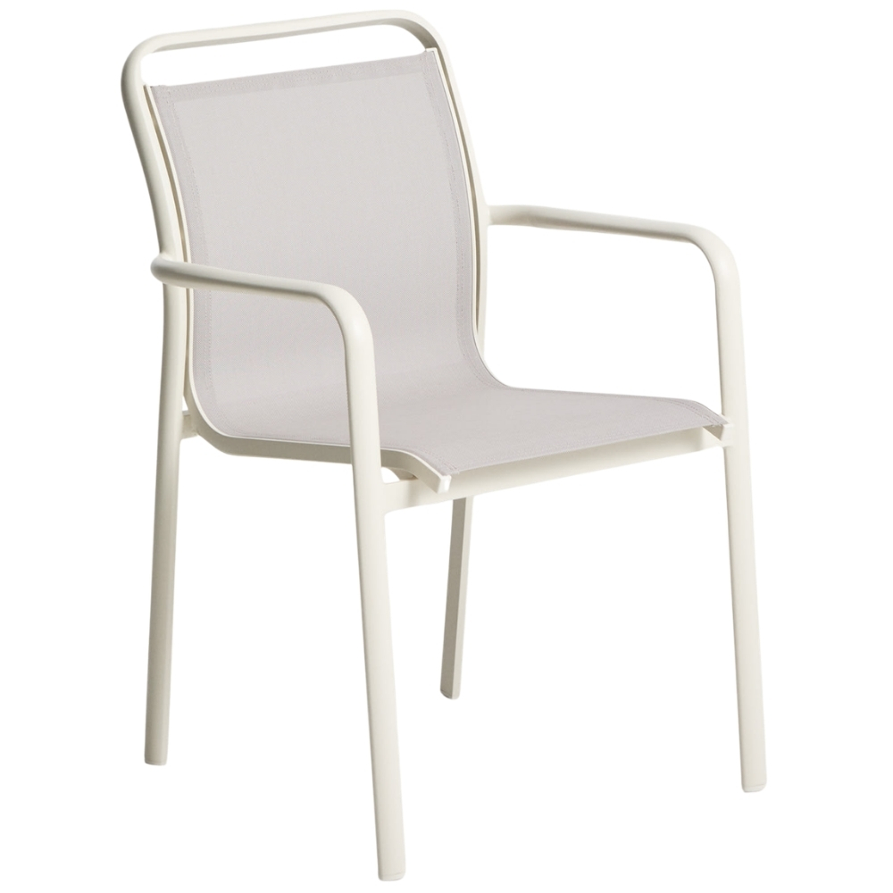 Kave Home Krémová hliníková zahradní židle Luri Kave Home