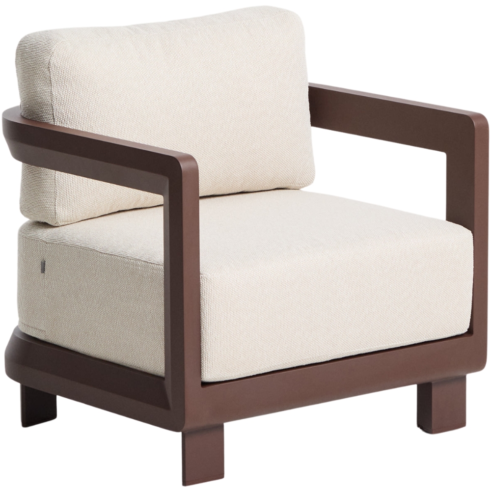 Kave Home Hnědo-béžové zahradní křeslo Nerano Kave Home